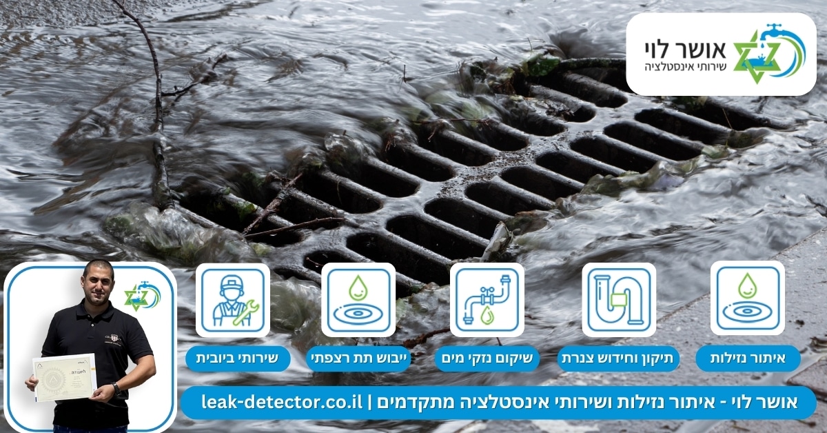השפעת גשמים כבדים על מערכות הביוב