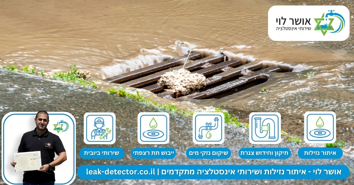 השפעת גשמים כבדים על מערכות הביוב