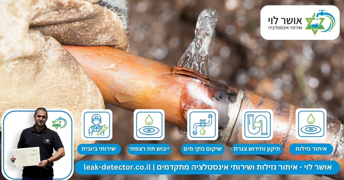 איתור נזילות בדרום