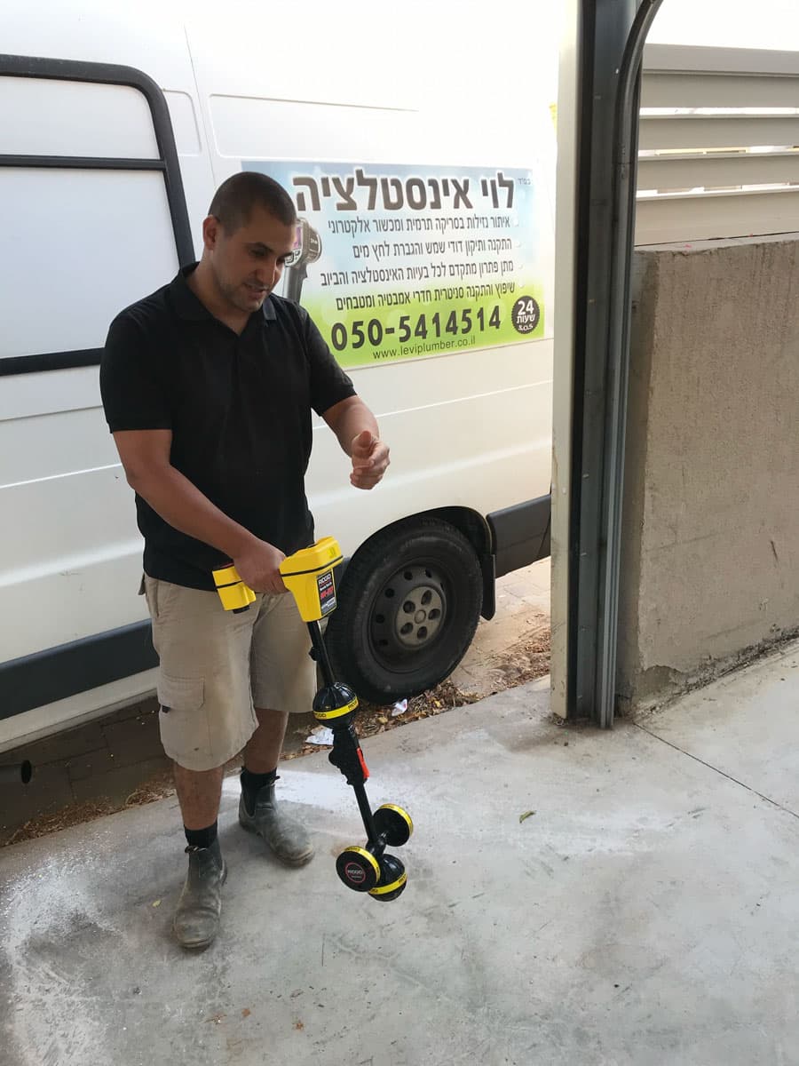 מיפוי תשתיות ותוואי צנרת - איתור נזילות בקיסריה