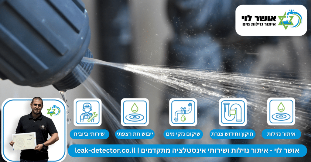 איתור נזילות מים בדימונה