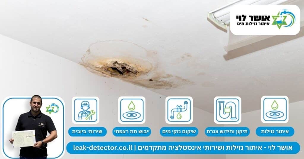 איתור נזילות מים בחיפה